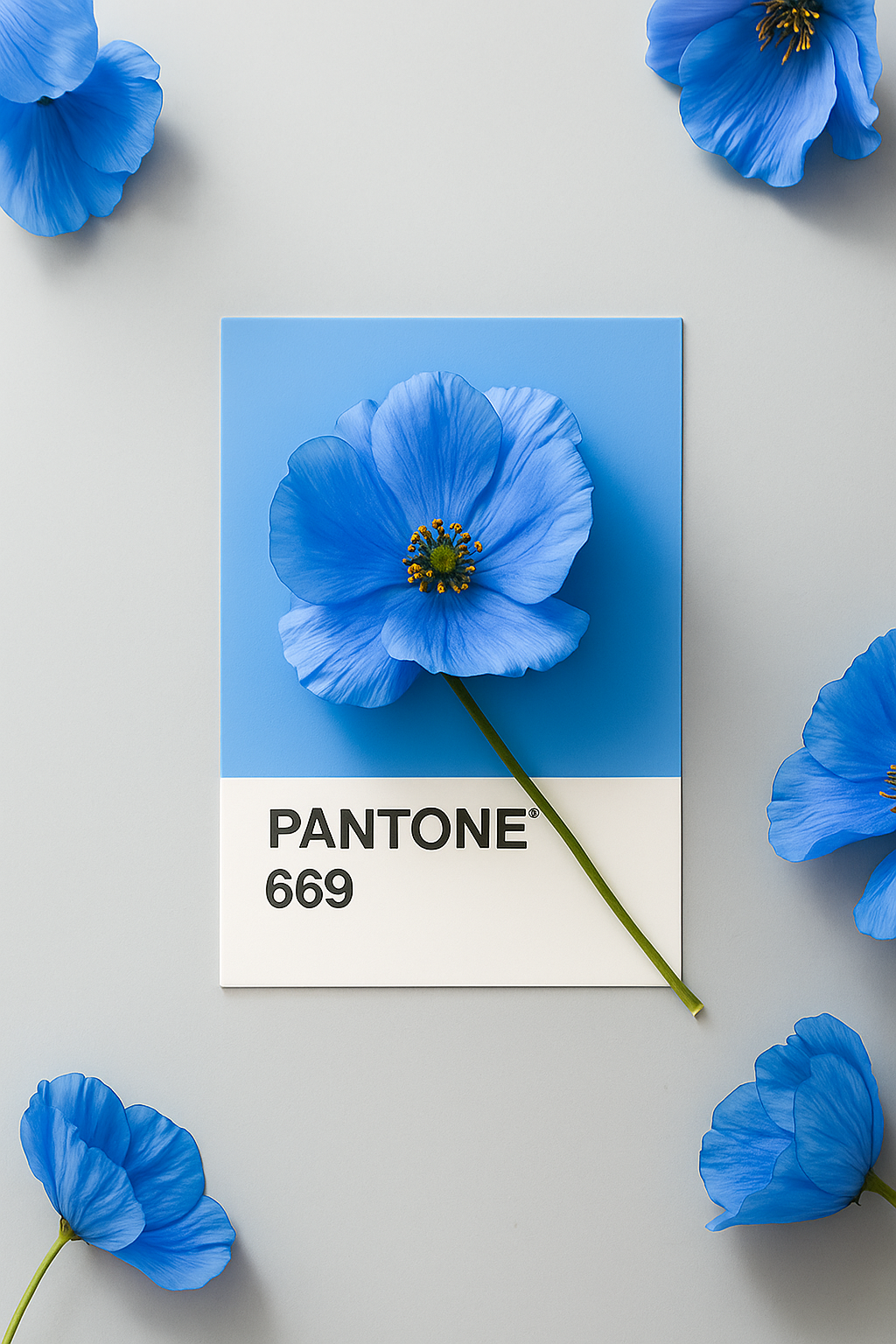 pantone et fleures roses
